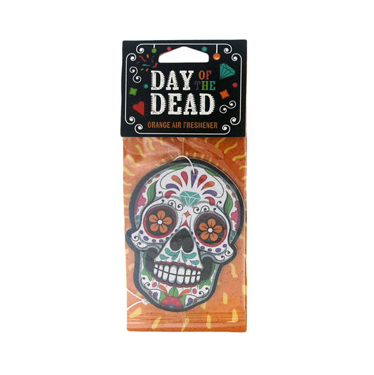 Orange Day of the Dead Air Freshener