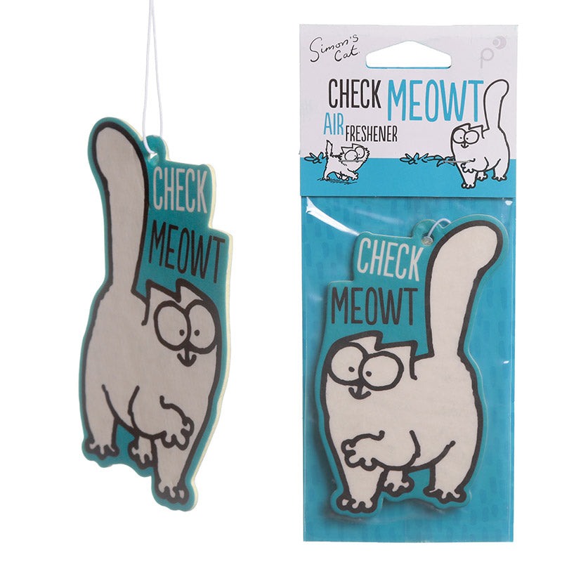 Air Freshener - Raspberry Scented Simon's Cat Check Meowt