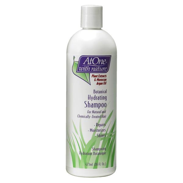 AtOne With Nature Botanical Hydrating Shampoo 16 oz / 473 ml - With Argan Oil for Hydrated, Smooth Hair