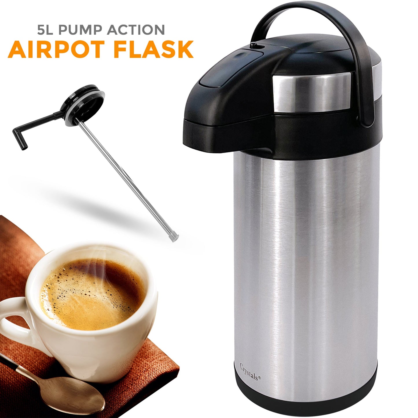 Stainless Steel Airpot Flask