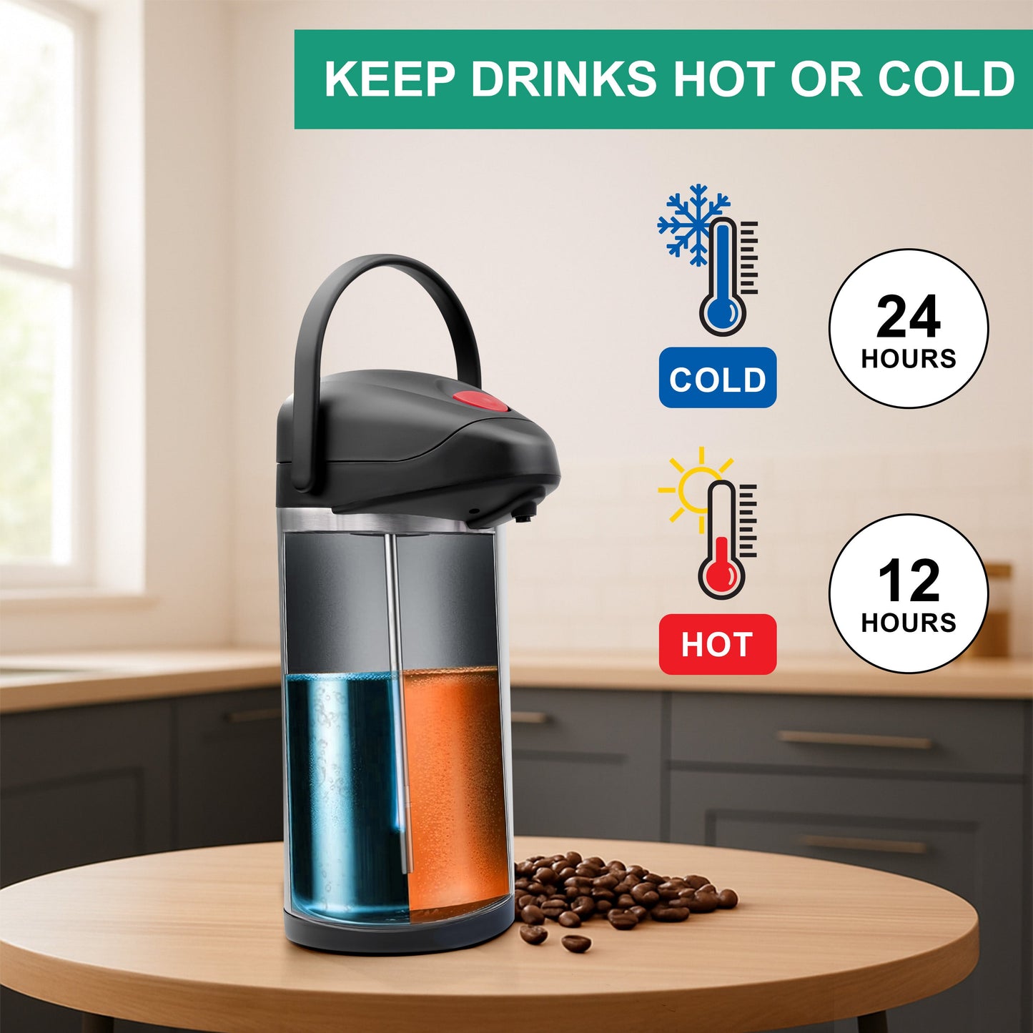 Stainless Steel Airpot Flask
