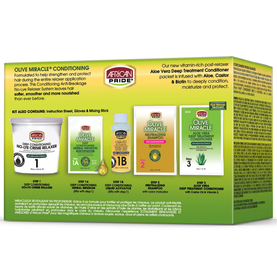 African Pride Olive Miracle No-Lye Relaxer Super