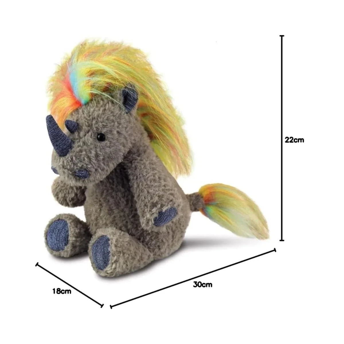 Aurora Luxe Boutique Azari Rhino Plush Toy