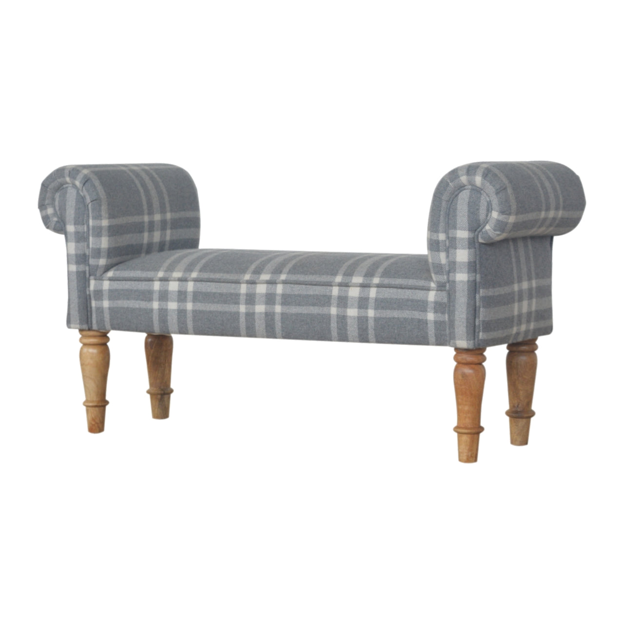 Canus Tartan Bedroom Bench Handcrafted Elegant Design for Living Space