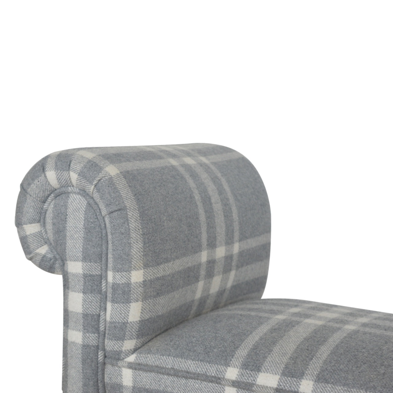 Canus Tartan Bedroom Bench Handcrafted Elegant Design for Living Space