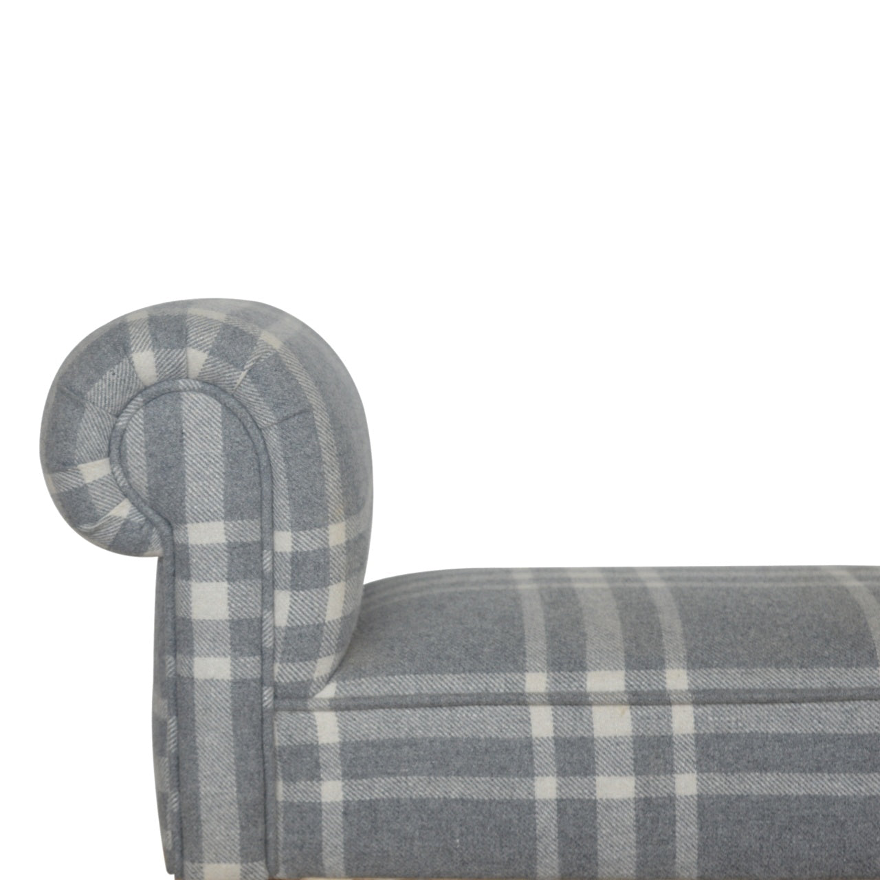 Canus Tartan Bedroom Bench Handcrafted Elegant Design for Living Space