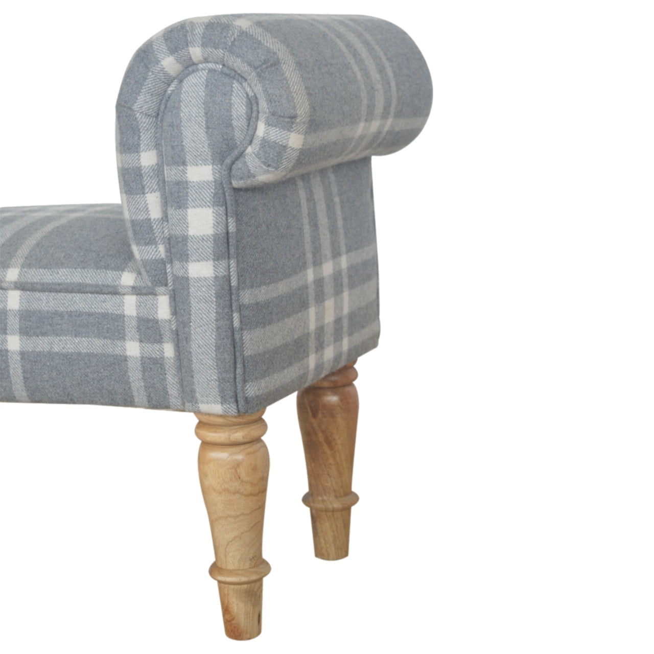 Canus Tartan Bedroom Bench Handcrafted Elegant Design for Living Space