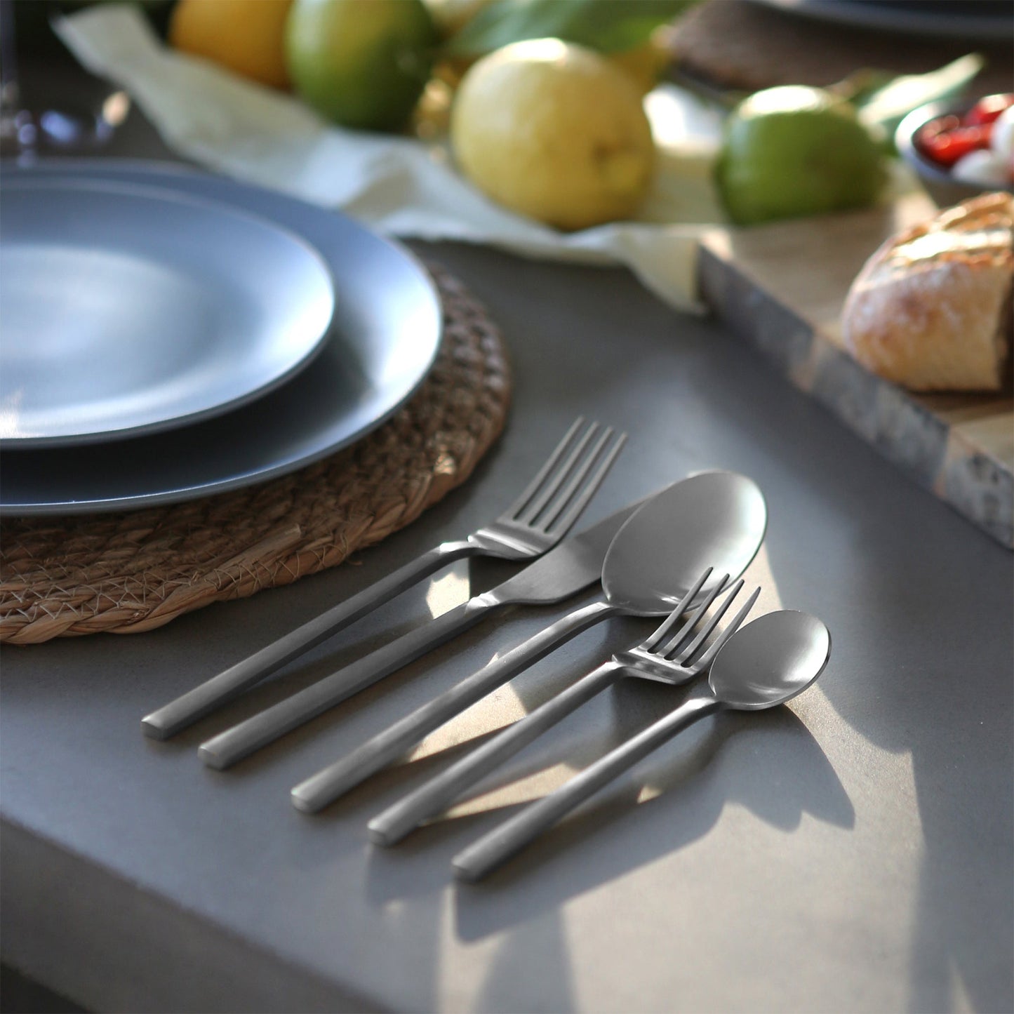 Stainless Steel Dessert Spoons - 20cm - Pack of Four