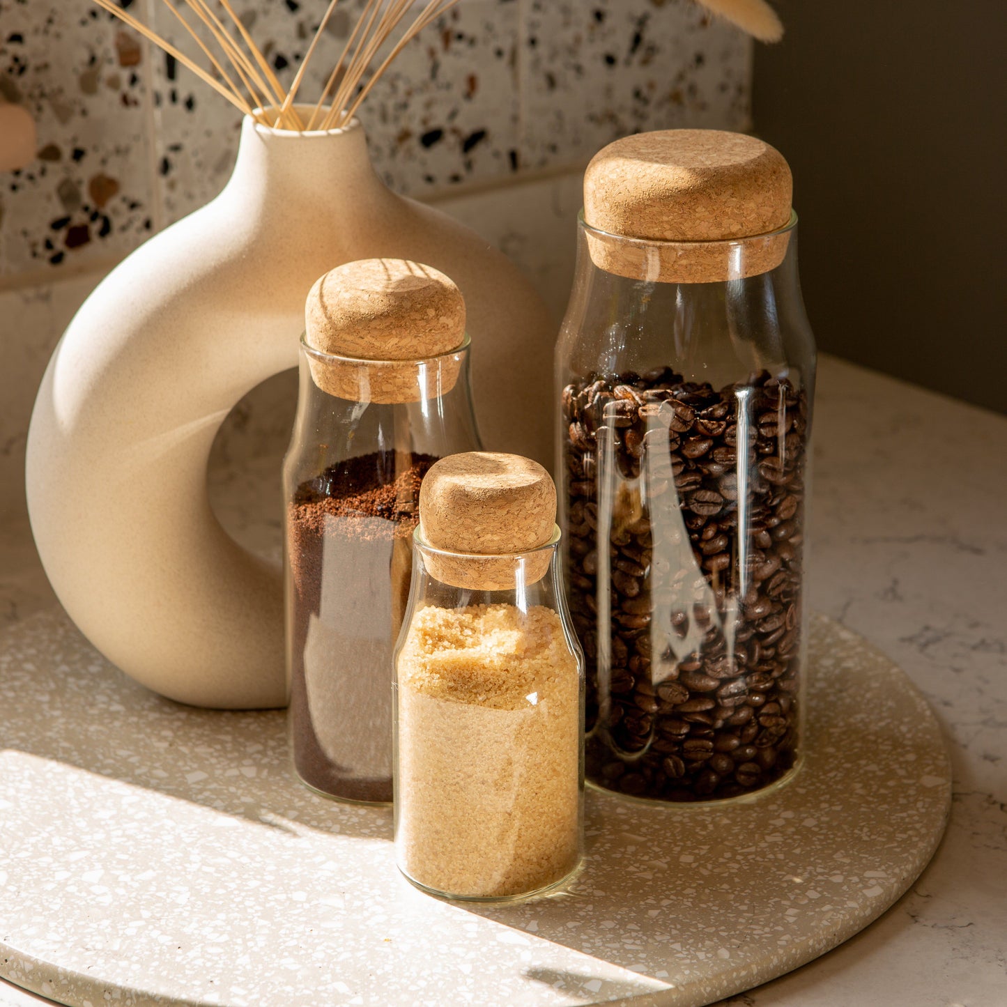 720ml Glass Storage Bottle with Cork Lid