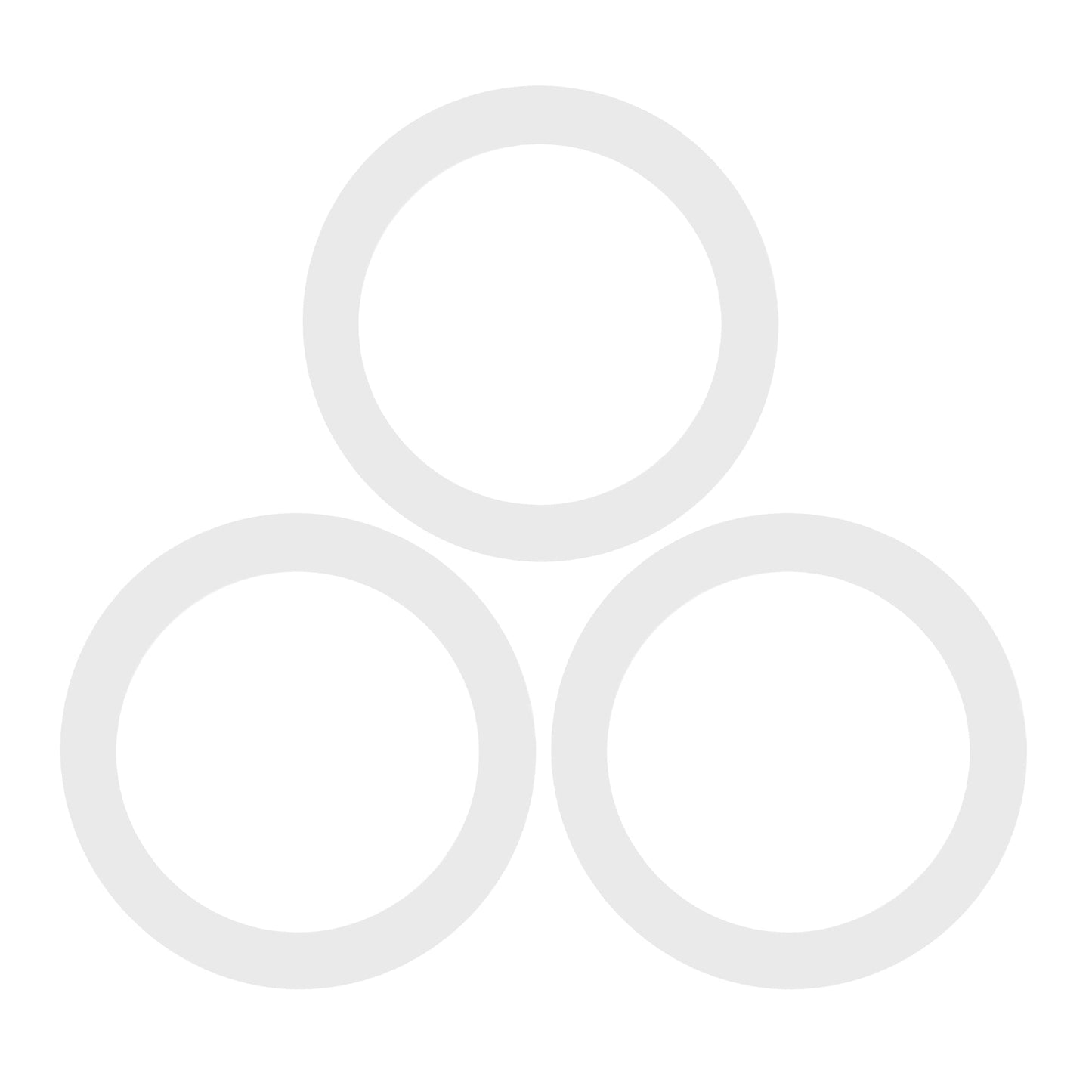Medium Glass Storage Jar Seals - Pack of Six