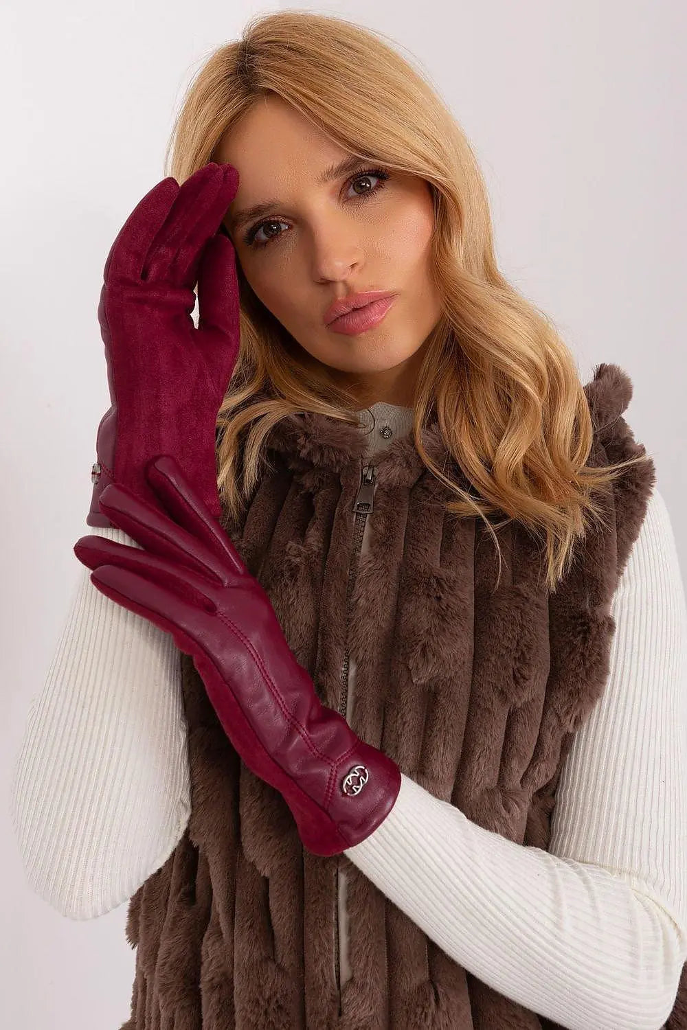 AT Gloves Model 191103 – Elegant Women's Insulated Touchscreen Gloves