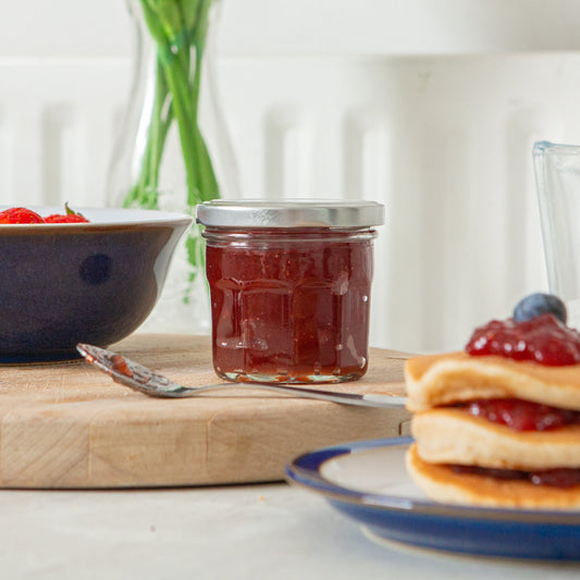 130ml Glass Jam Jars with Lids - Pack of 6