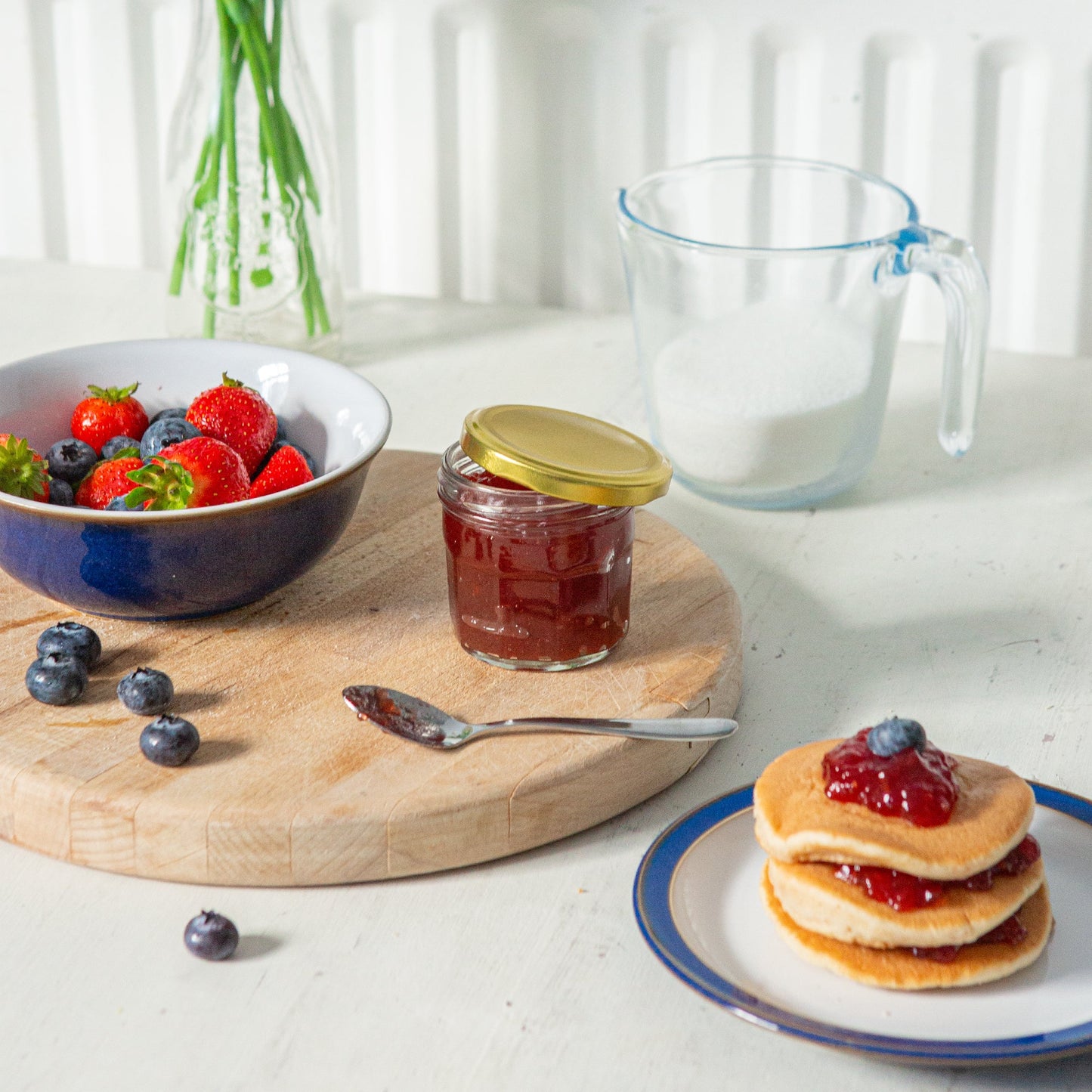 130ml Glass Jam Jars with Lids - Pack of 6