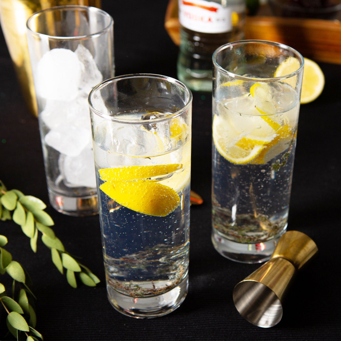 360ml Clear Classic Highball Glasses - Pack of Six
