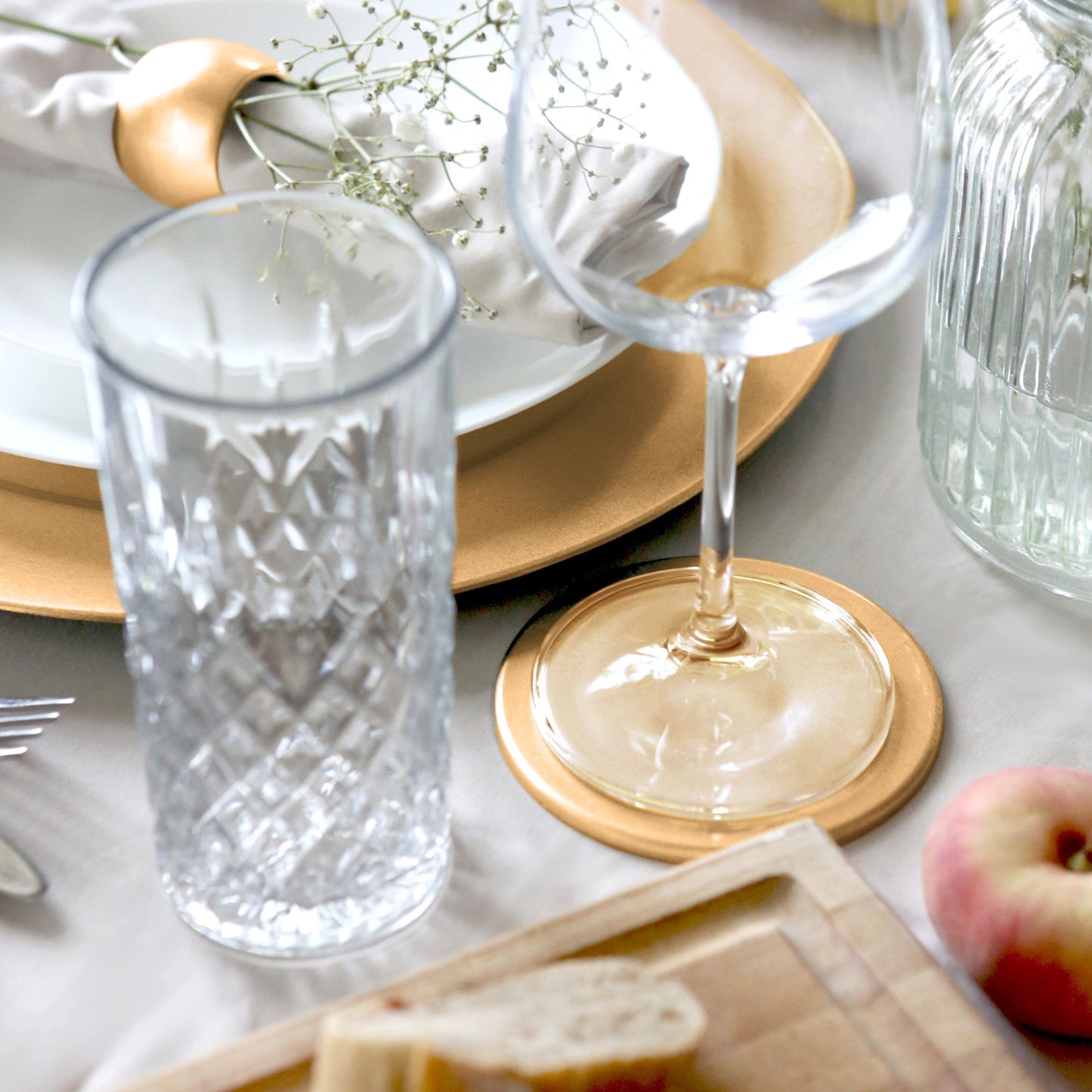 Metallic Melamine Coasters - Pack of Six