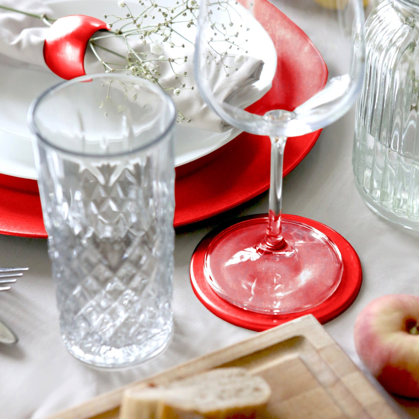 Metallic Melamine Coasters - Pack of Six