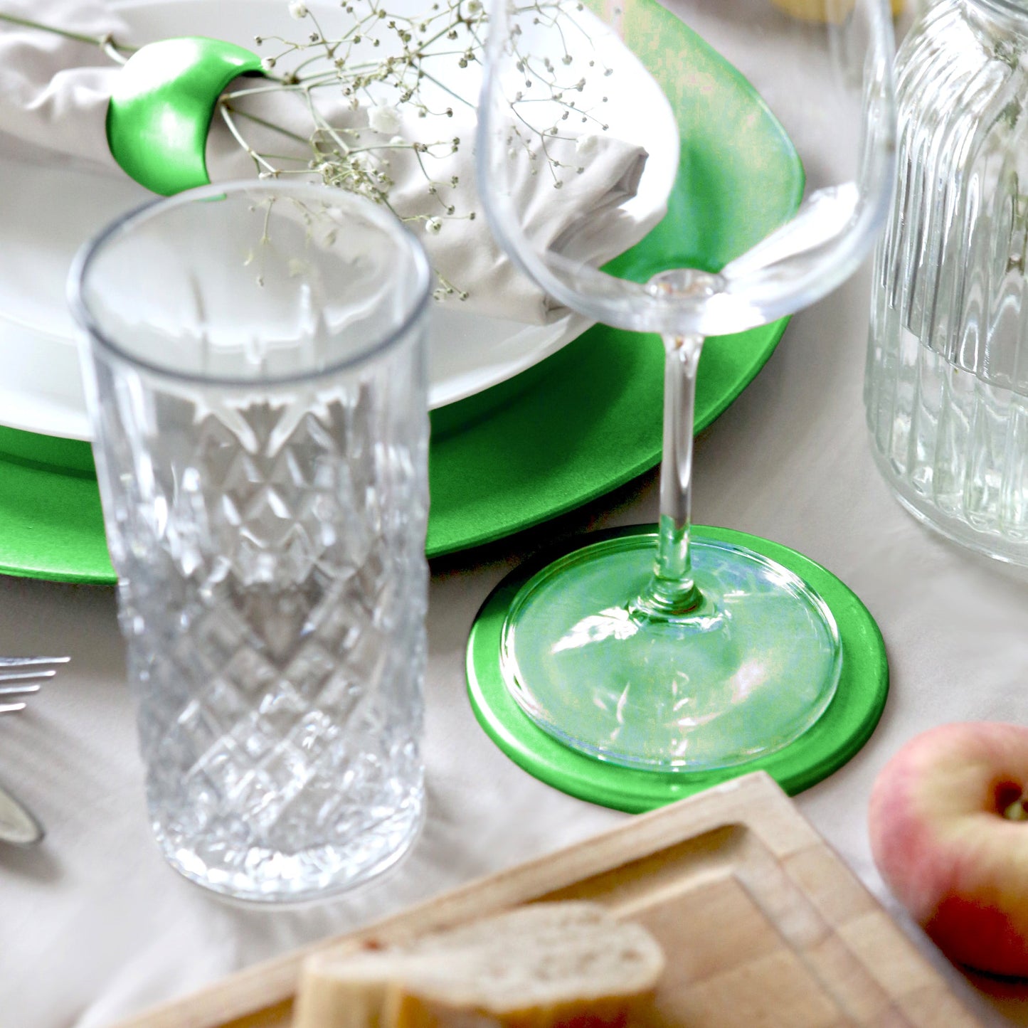Metallic Melamine Coasters - Pack of Six