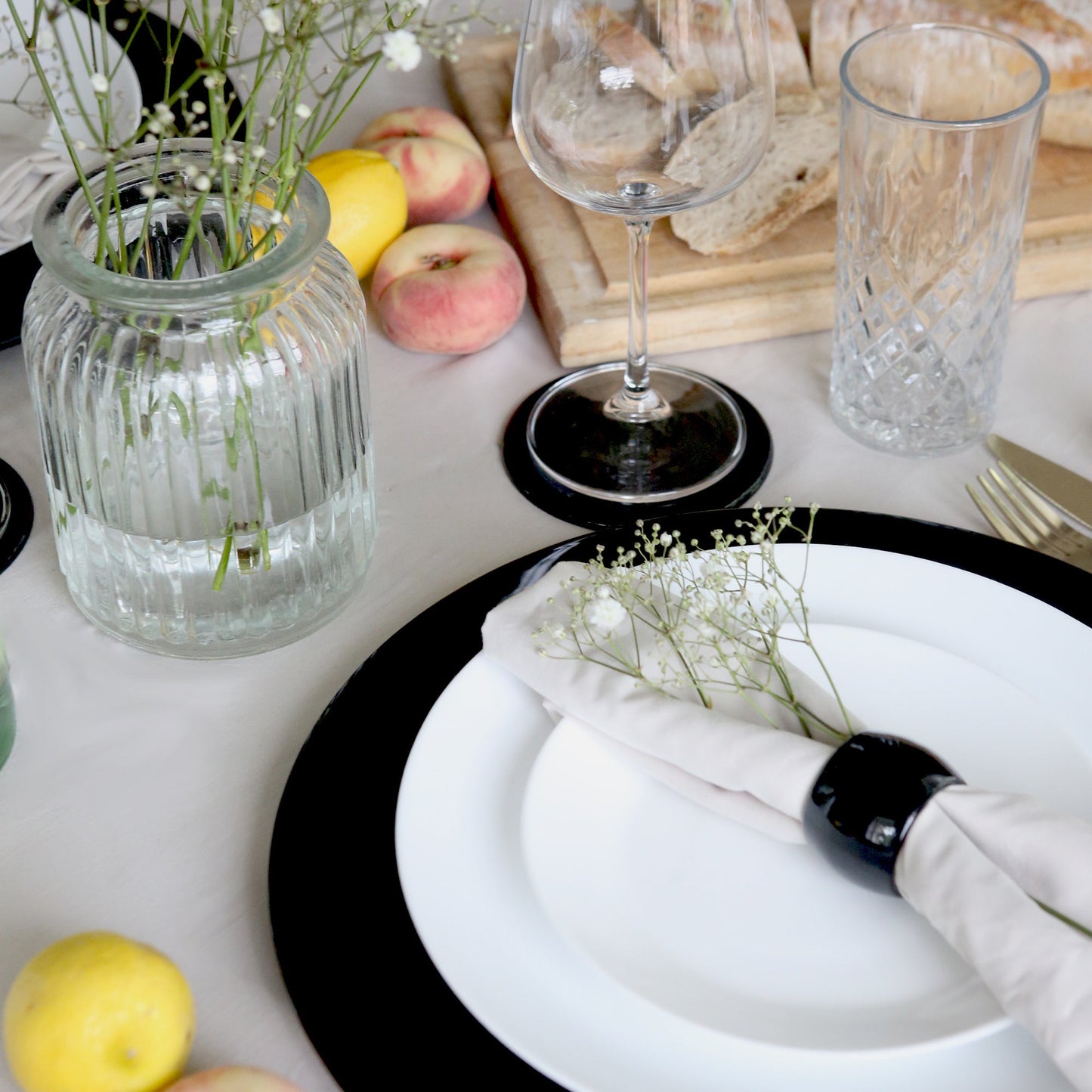 Metallic Melamine Coasters - Pack of Six
