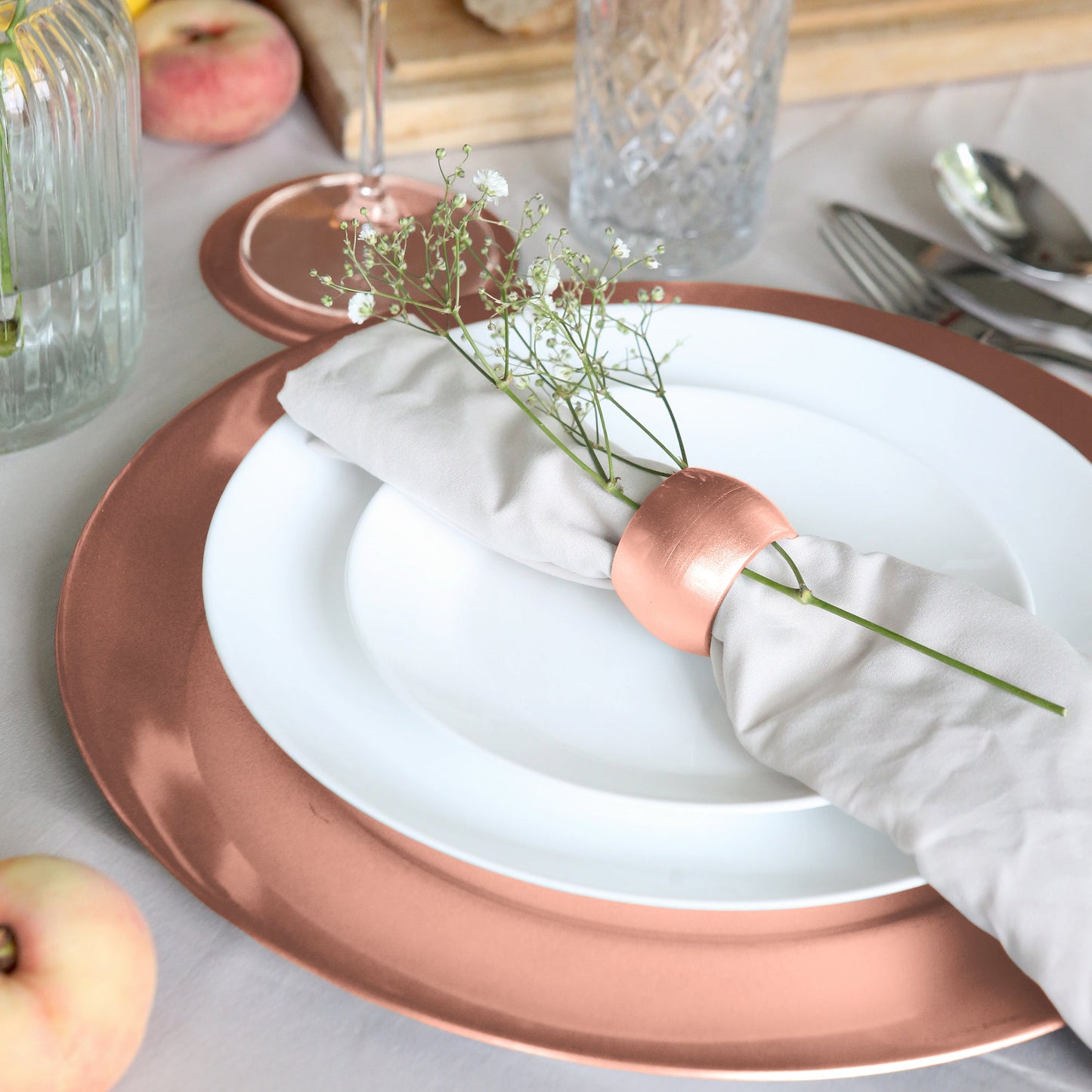 Metallic Melamine Coasters - Pack of Six