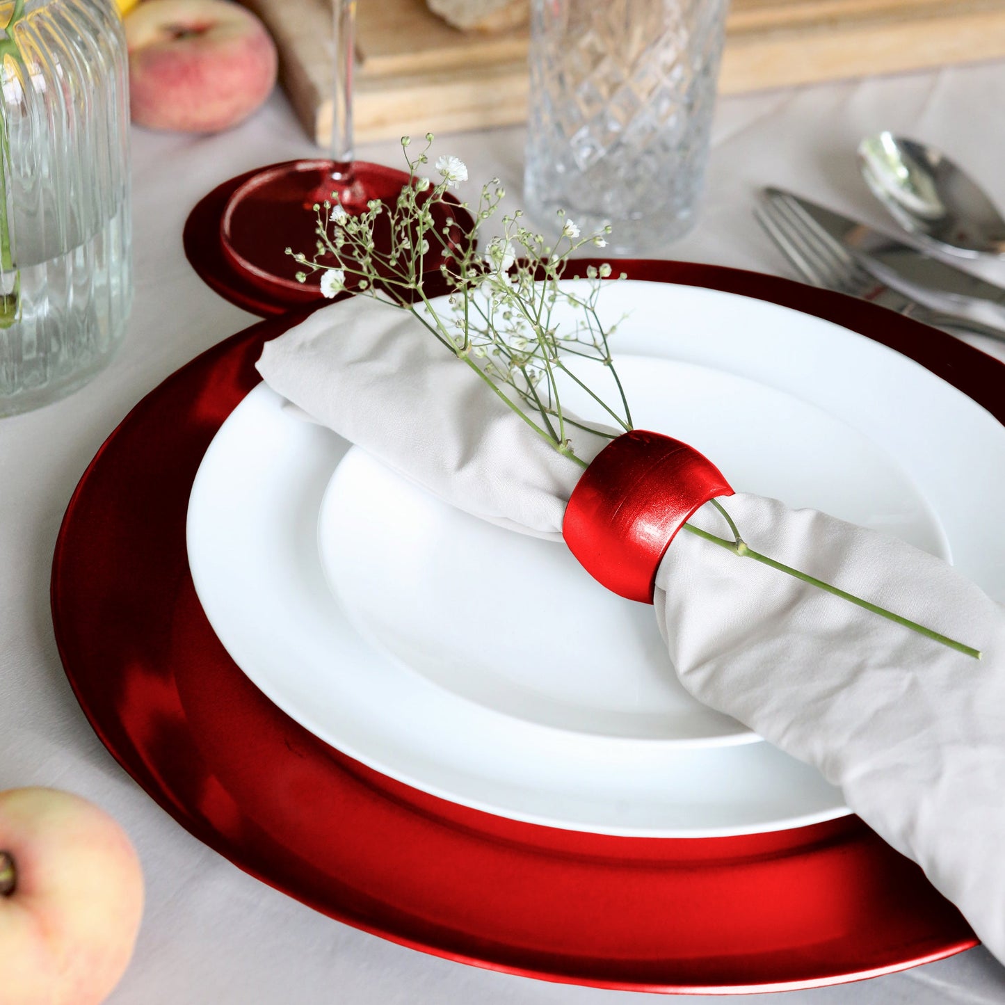 Metallic Melamine Coasters - Pack of Six