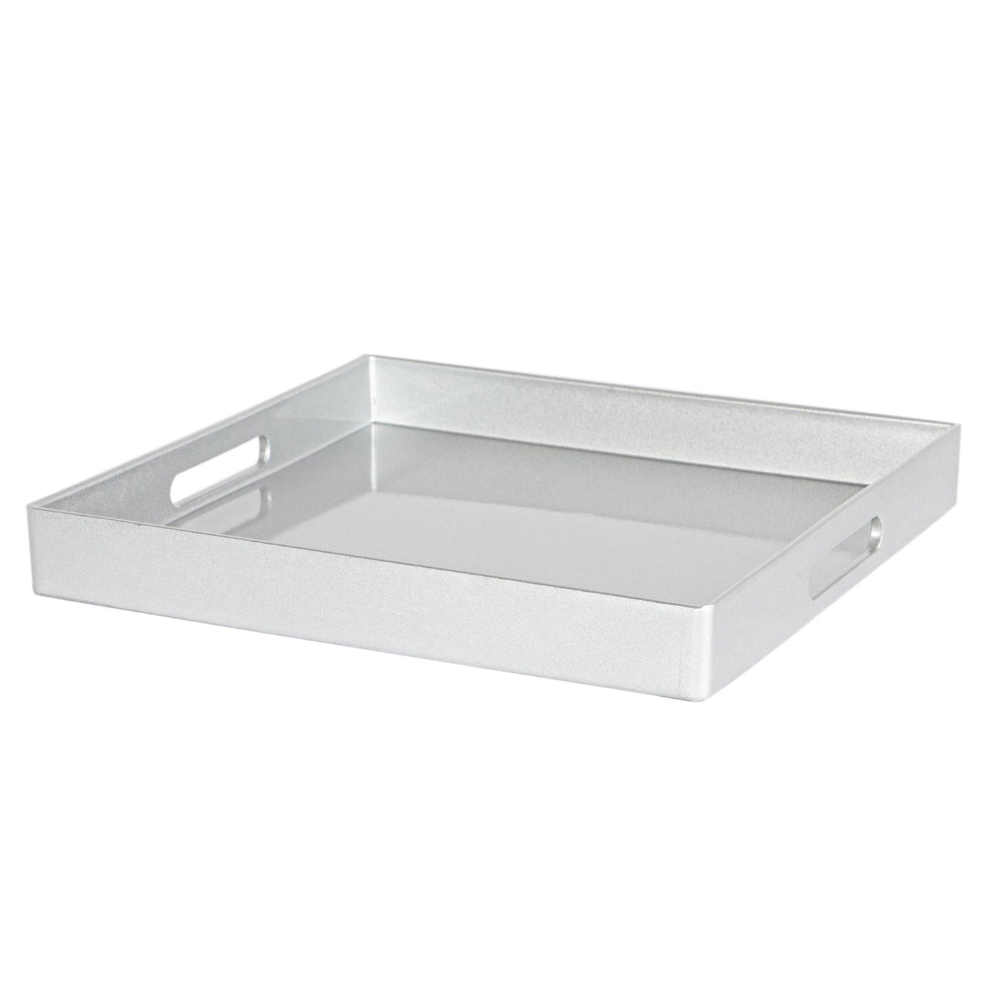 33cm Silver Square Lacquer Tray