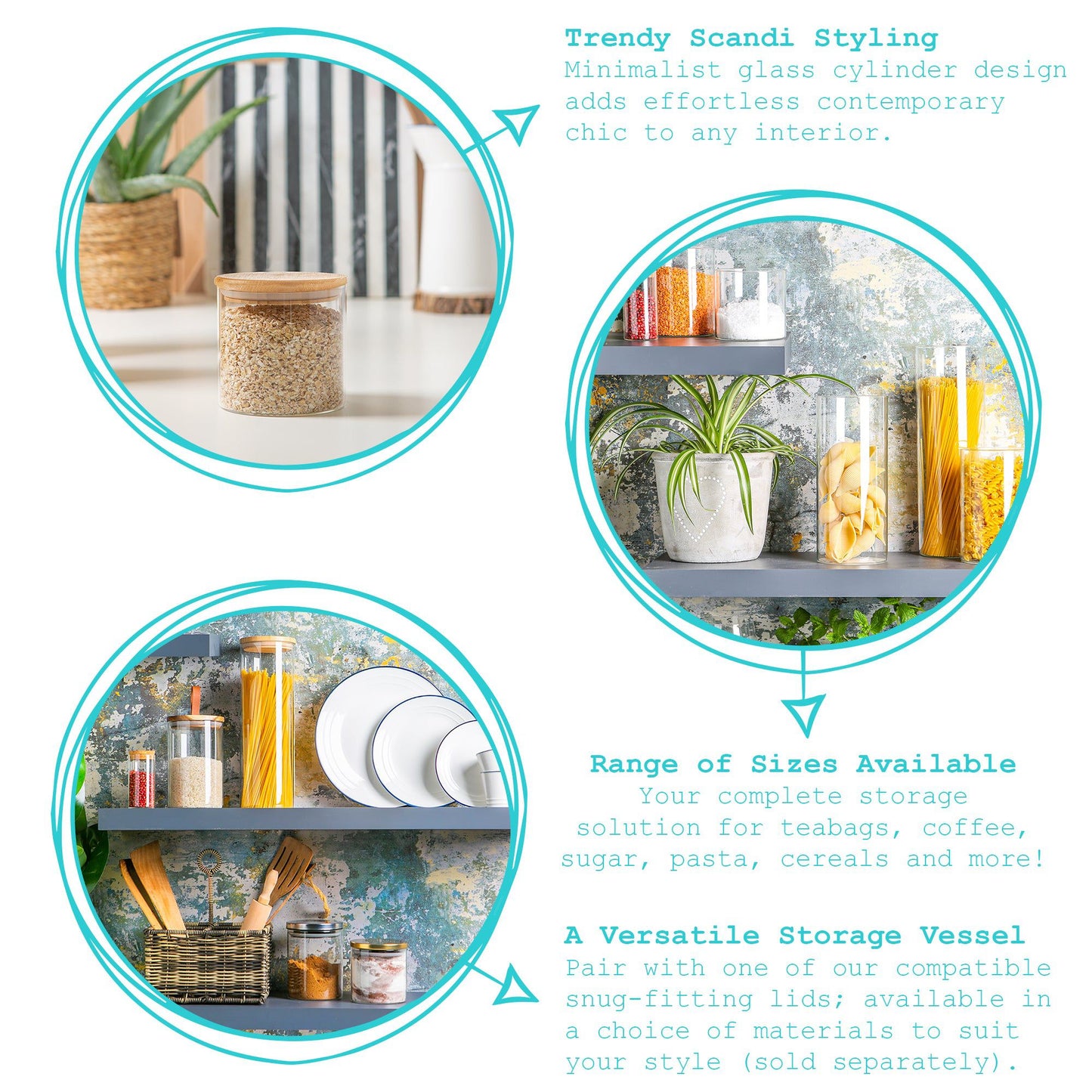 550ml Scandi Storage Jar