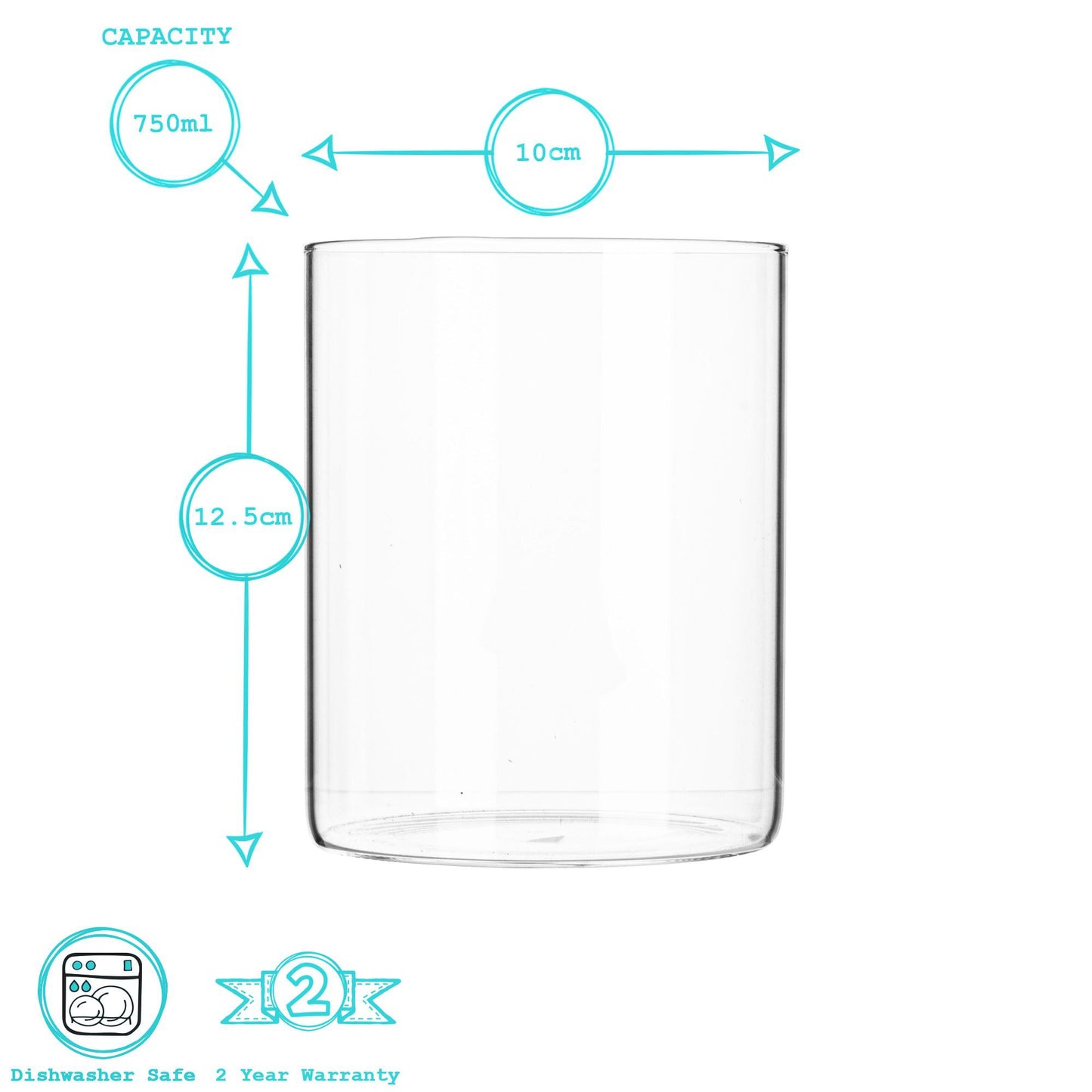 750ml Scandi Storage Jar