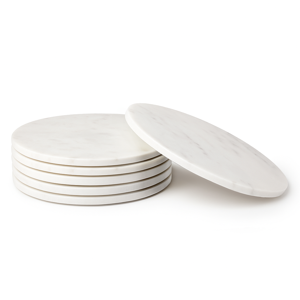 Round Marble Placemats - 30cm - Pack of Six