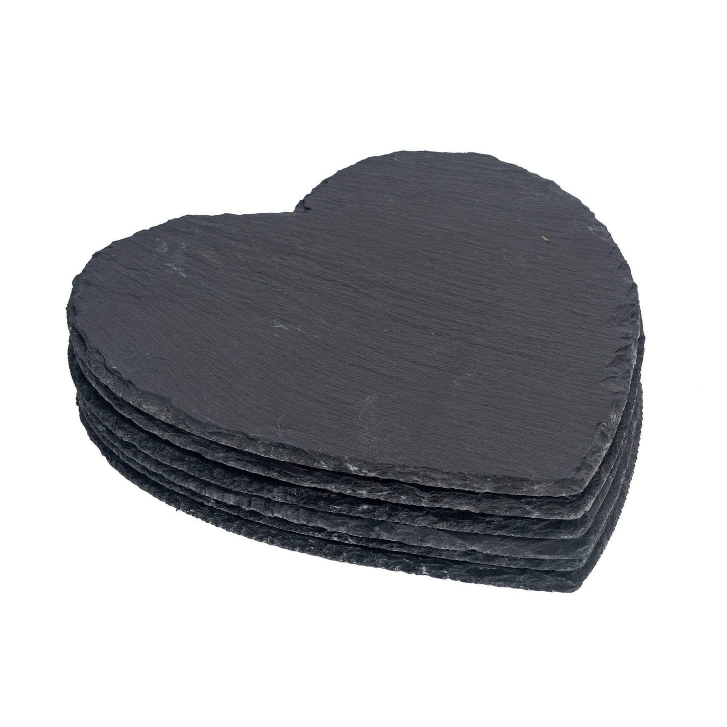 25cm Heart Slate Placemats - Pack of Six