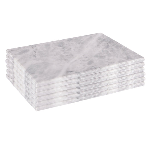 30cm x 20cm Marble Placemats - Pack of Six