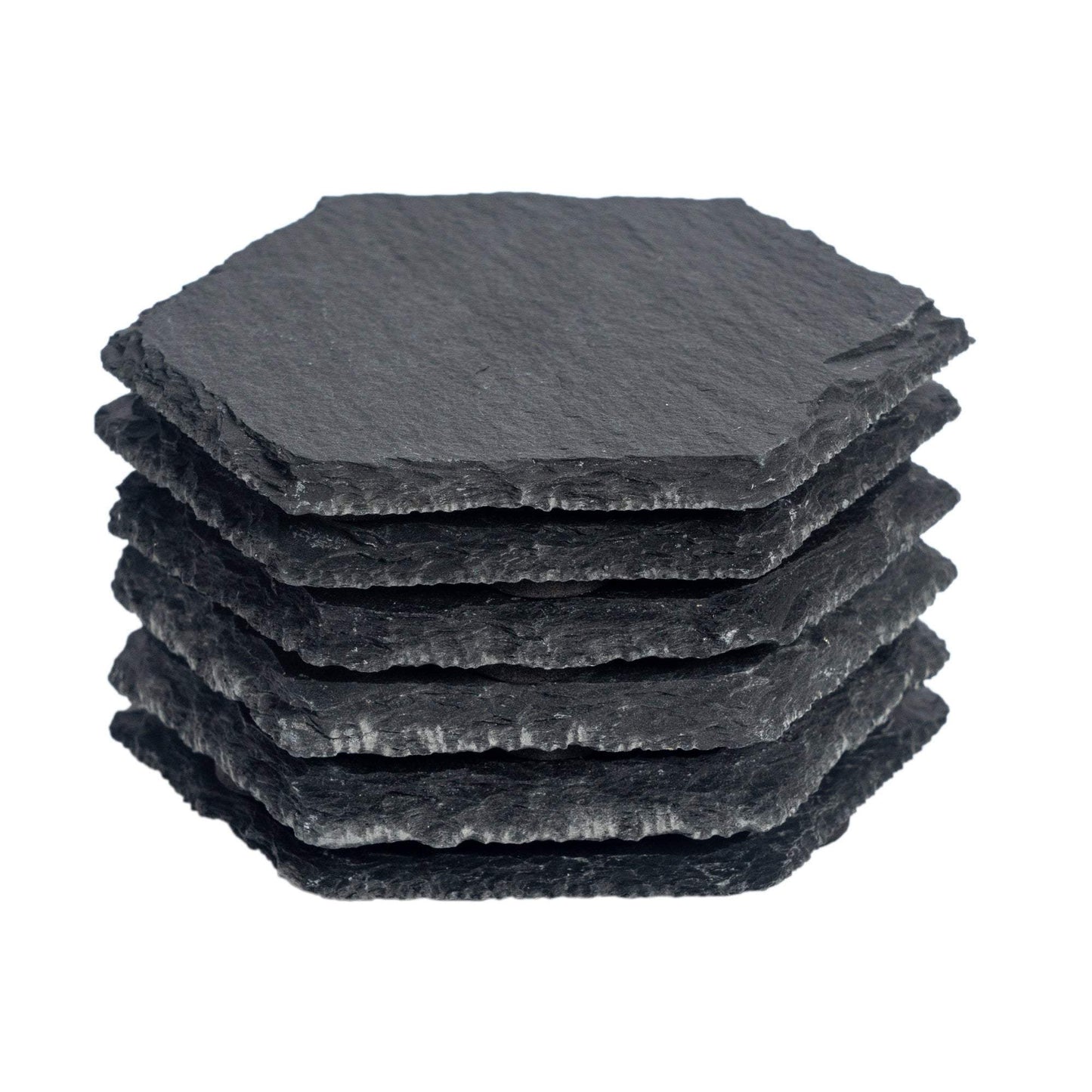 Hexagon Slate Coasters - Pack of Six