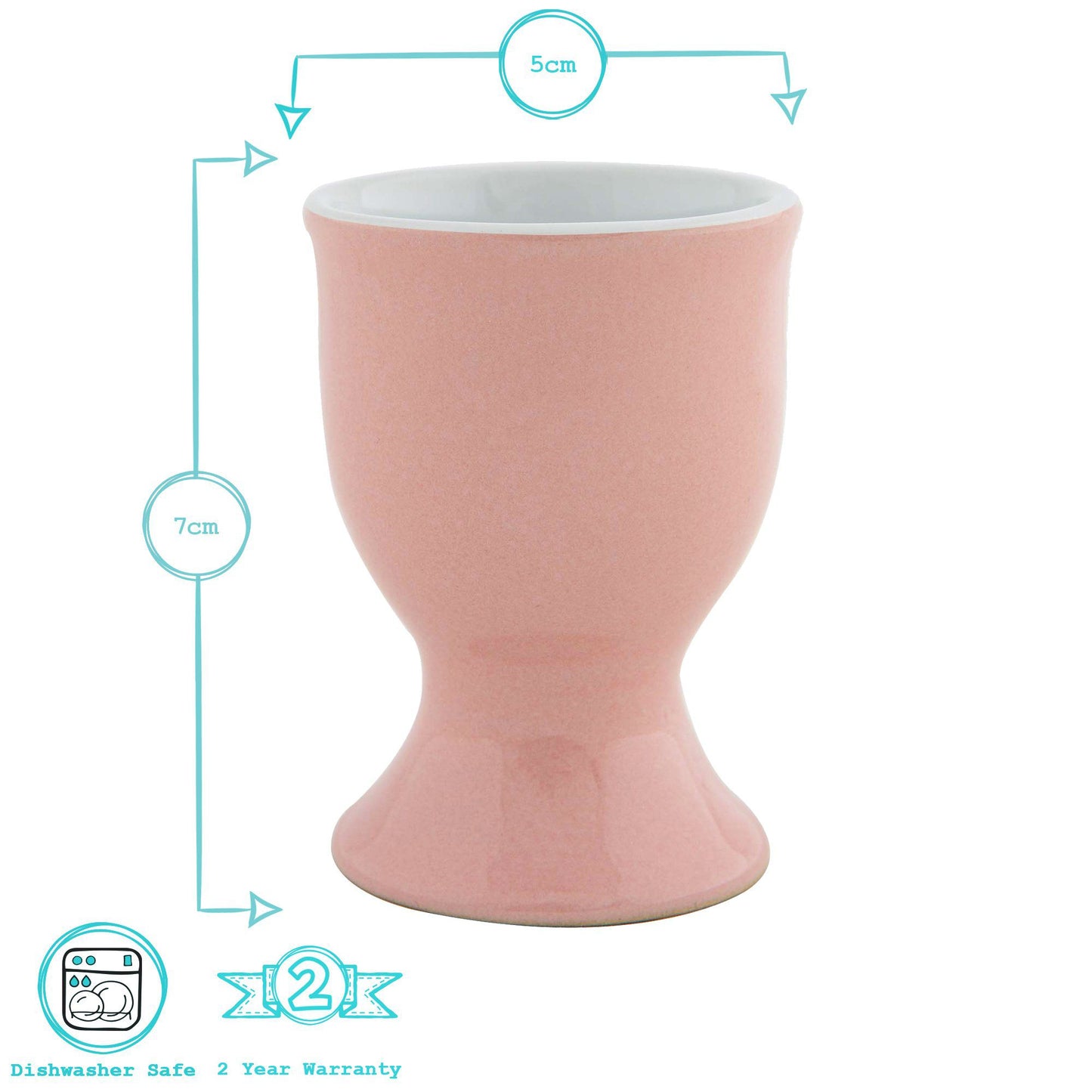 Coloured Stoneware Egg Cups - Pack of Two