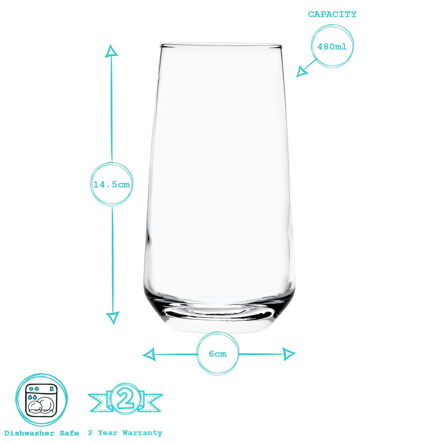 12pc Tallo Glassware Set