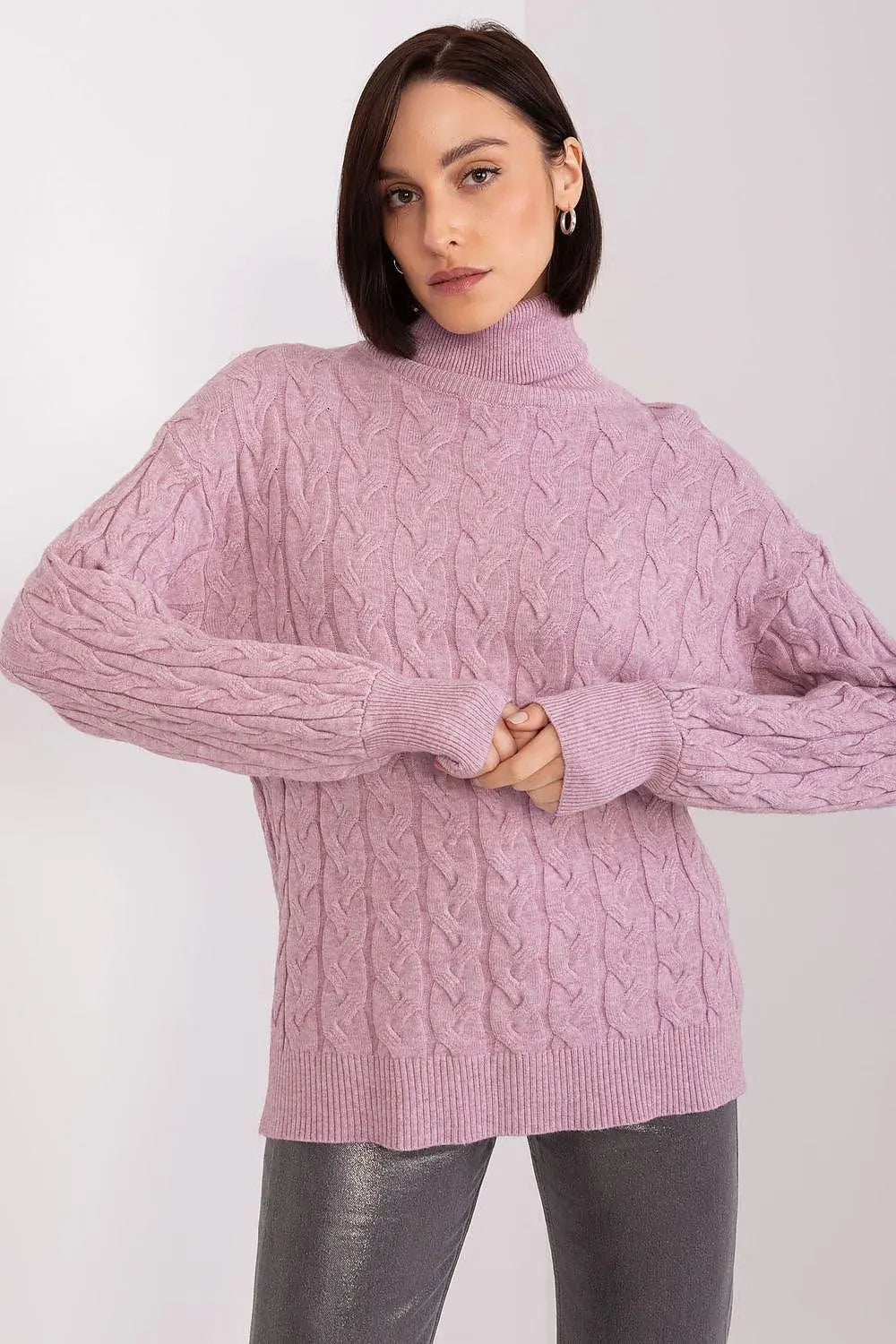 AT long sleeve turtleneck sweater