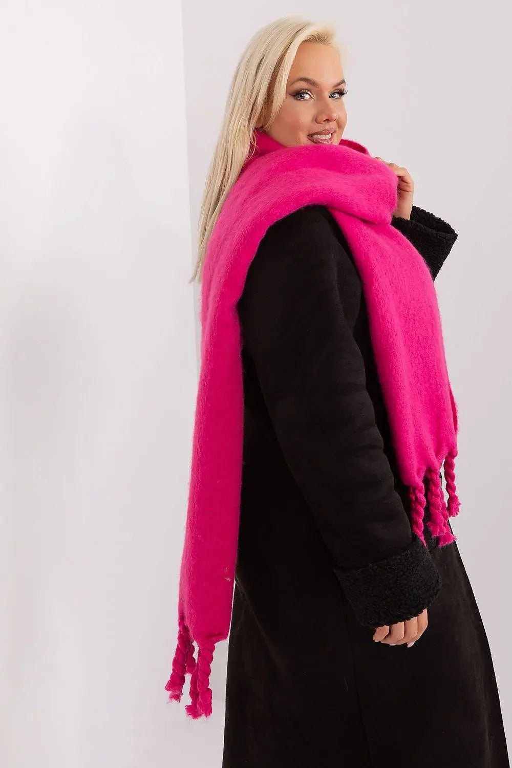 AT long, smooth-textured shawl