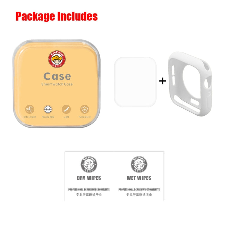 ENKAY Hat-Prince 2 in 1 TPU Semi-clad Protective Shell + 3D Full Screen PET Curved Heat Bending HD Screen Protector for Apple Watch Series 6 / 5 / 4 / SE3 / 2 / 1 40mm, 40mm