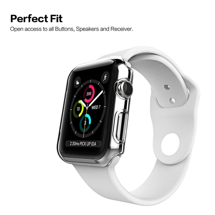 For Apple Watch Series 3 42mm Transparent PC Protective Case