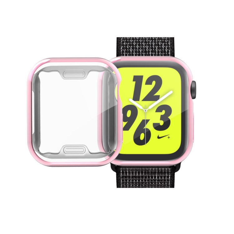 Full Coverage Plating TPU Case For Apple Watch Series 6 / 5 / 4 / Watch SE 40mm, For Series 5 & 4 40mm, For Apple Watch Series 6 / 5 / 4 / Watch SE 40mm
