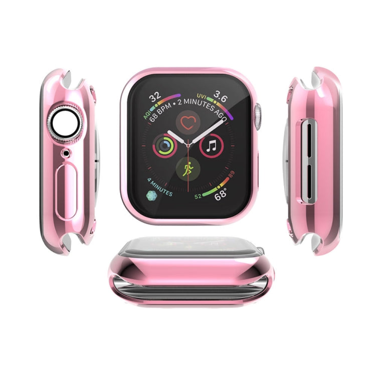 Full Coverage Plating TPU Case For Apple Watch Series 6 / 5 / 4 / Watch SE 40mm, For Series 5 & 4 40mm, For Apple Watch Series 6 / 5 / 4 / Watch SE 40mm