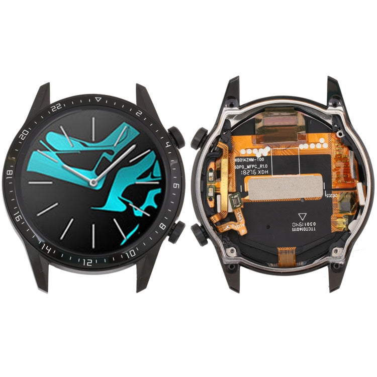 LCD Screen and Digitizer Full Assembly With Frame for Huawei Watch GT 2 46mm, For Huawei Watch GT 2 46mm(Silver), For Huawei Watch GT 2 46mm(Black)
