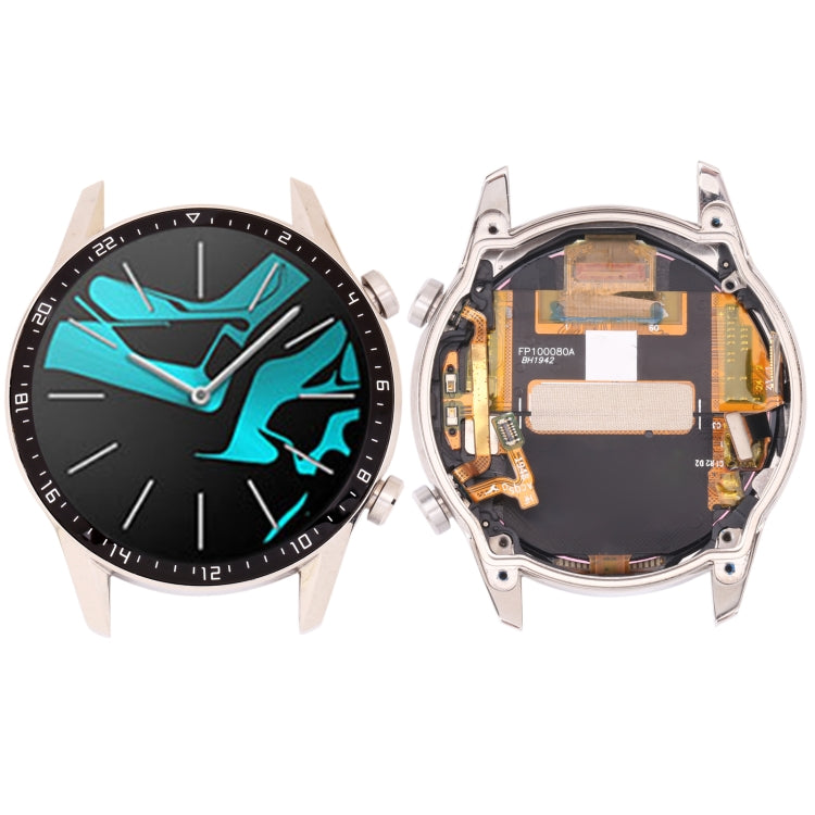 LCD Screen and Digitizer Full Assembly With Frame for Huawei Watch GT 2 46mm, For Huawei Watch GT 2 46mm(Silver), For Huawei Watch GT 2 46mm(Black)