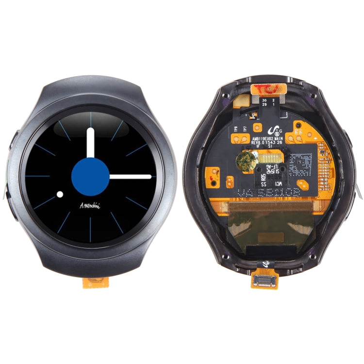 LCD Screen and Digitizer Full Assembly With Frame for Samsung Galaxy Gear S2 SM-R720, For Samsung Galaxy Gear S2(Black), For Samsung Galaxy Gear S2(White)