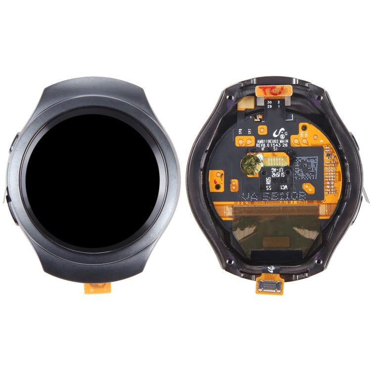 LCD Screen and Digitizer Full Assembly With Frame for Samsung Galaxy Gear S2 SM-R720, For Samsung Galaxy Gear S2(Black), For Samsung Galaxy Gear S2(White)