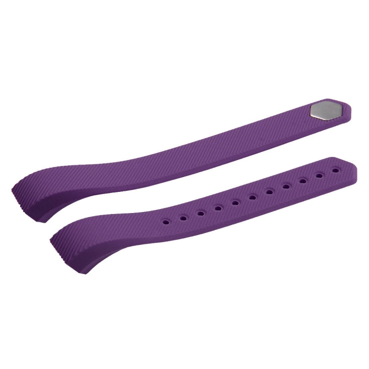 For Fitbit Alta Watch Oblique Texture Silicone Watchband, Large Size, Length: about 22cm