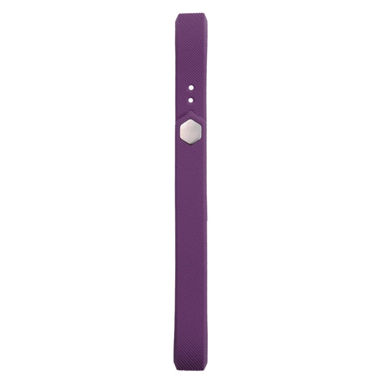 For Fitbit Alta Watch Oblique Texture Silicone Watchband, Large Size, Length: about 22cm