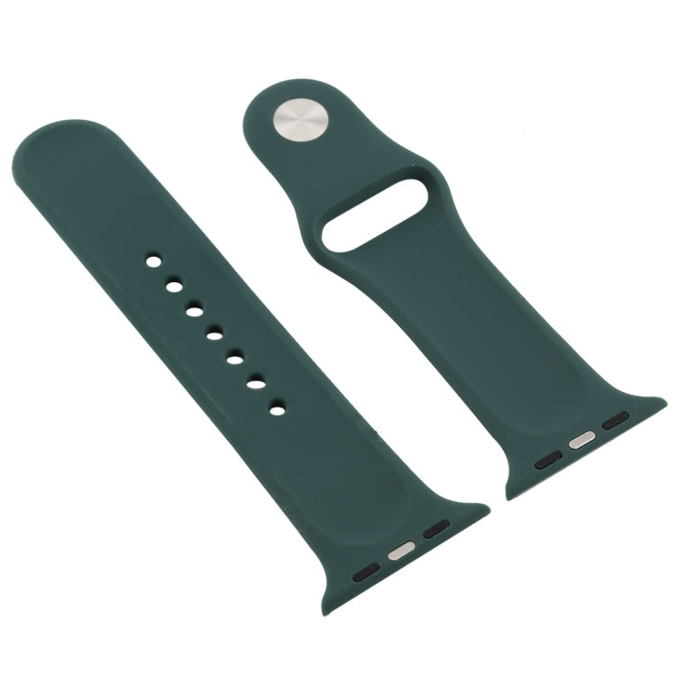For Apple Watch Series 7 41mm / 6 & SE & 5 & 4 40mm / 3 & 2 & 1 38mm Silicone Watch Band, For Apple Watch Series 7 41mm / 6 & SE & 5 & 4 40mm / 3 & 2 & 1 38mm