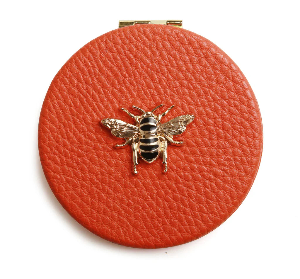 Alice Wheeler Round Compact Mirror (Multiple Colours Available)
