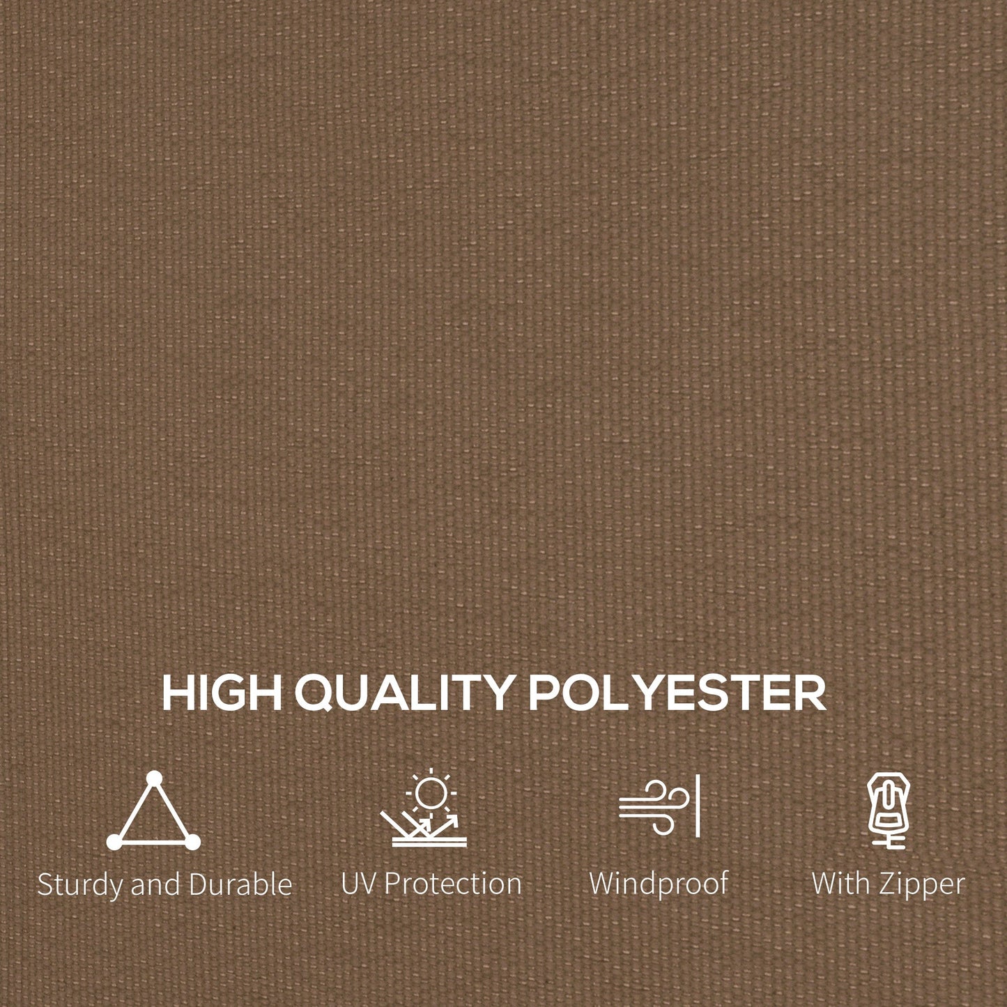 Outsunny 3 x 4(m) Universal Gazebo Replacement Sidewall Set, 4 Panels, Brown