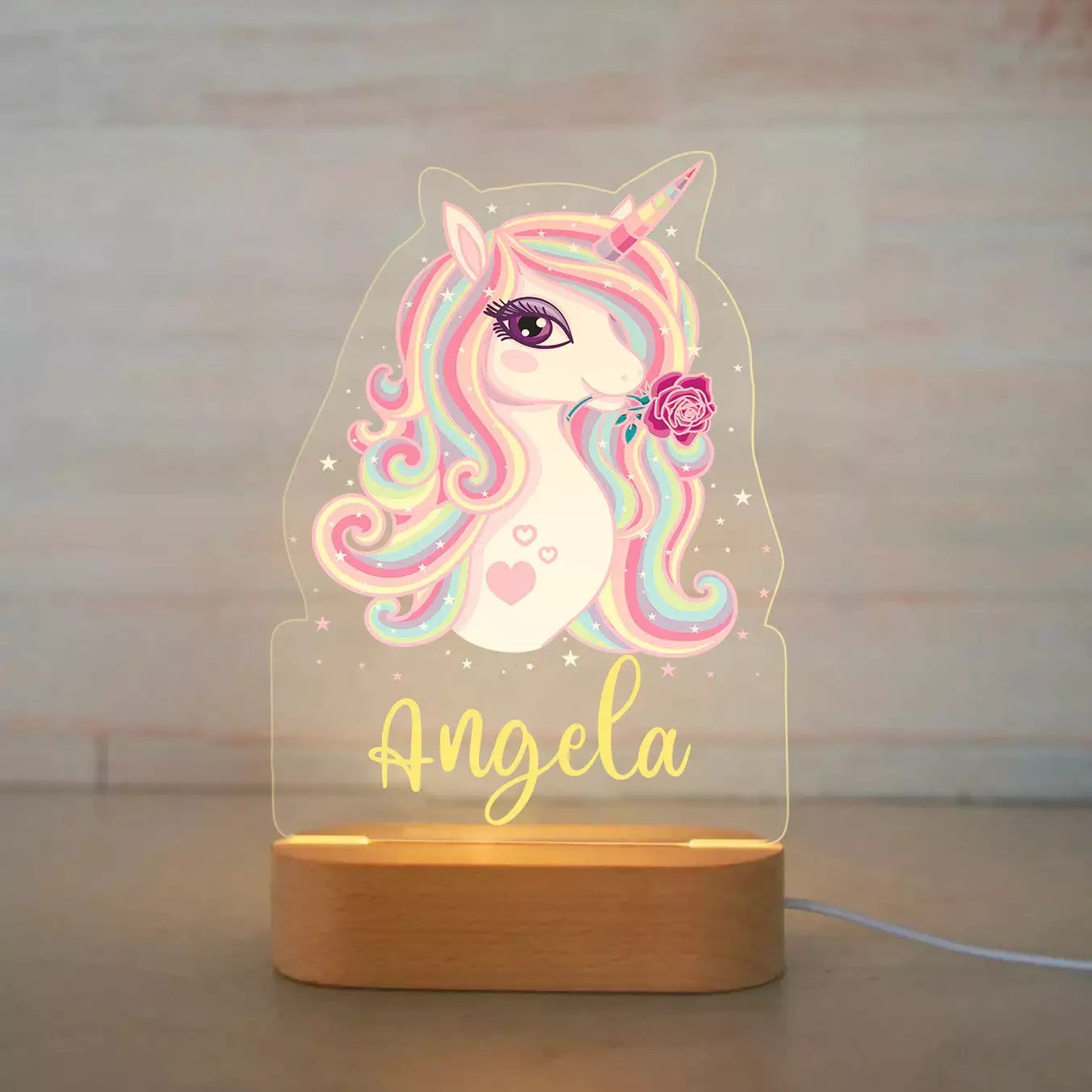 Children Animal Night Light with Custom Name