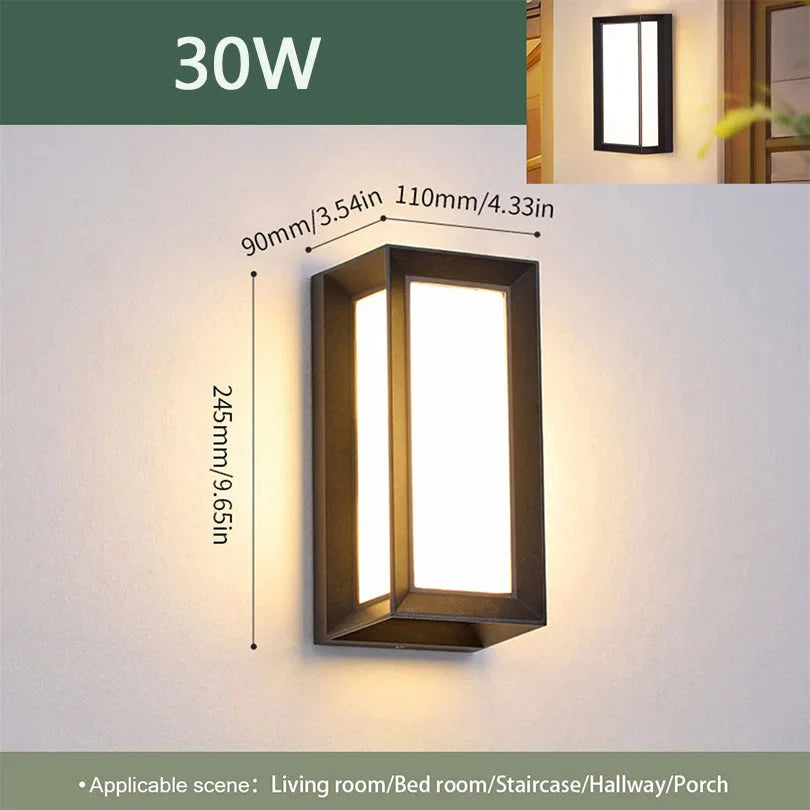 Led Outdoor Wall Light Waterproof IP66 Motion Sensor